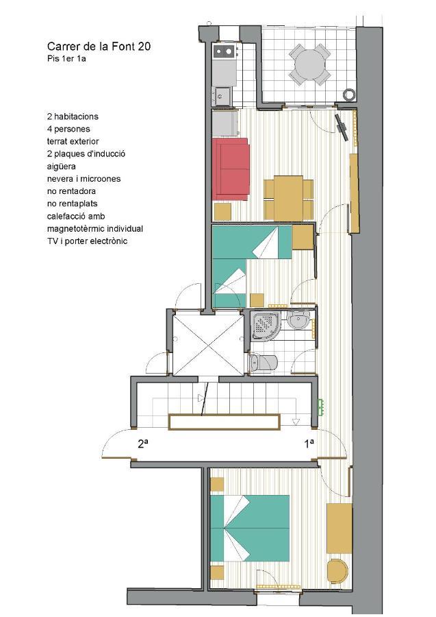 Cal Tofones, 1Er 1A. Apartament Turistic A Borreda, 08619-Barcelona Экстерьер фото